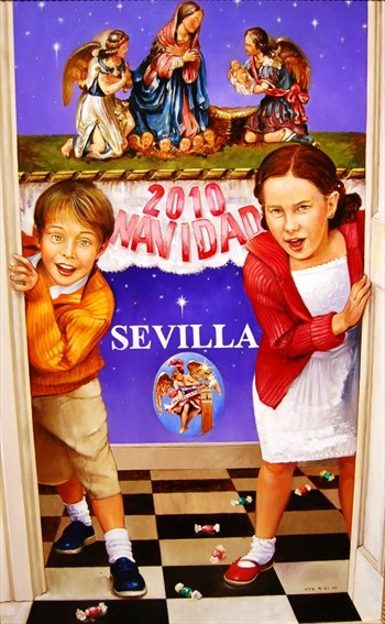 Cartel de Navidad 2010 de la Asociación de Belenistas de Sevilla