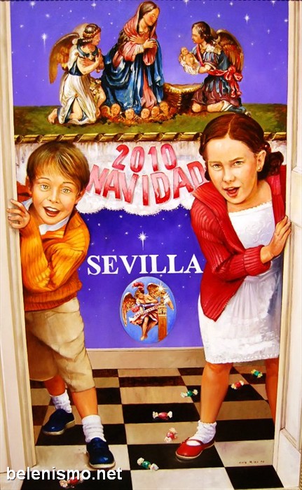 Cartel de Navidad 2010 de la Asociación de Belenistas de Sevilla