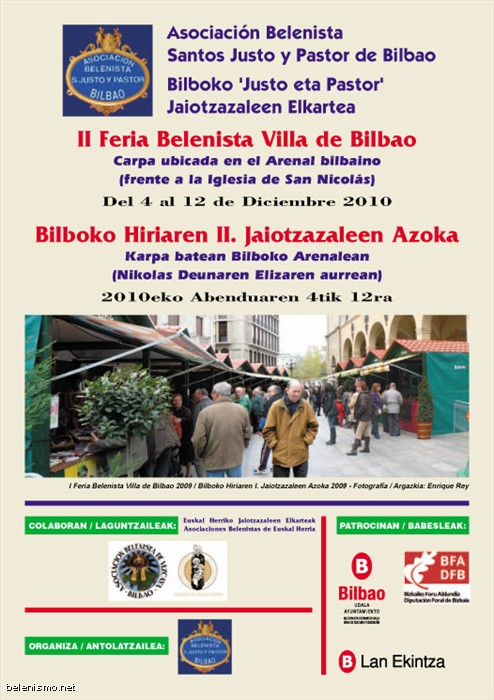 Cartel de la II Feria Belenista "Villa de Bilbao"