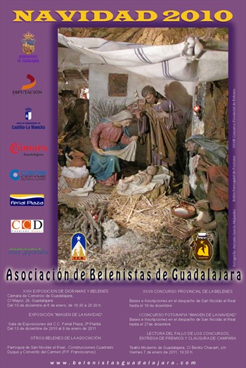 Cartel de la Campaña 2010 de la Asociación de Belenistas de Guadalajara