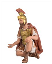 Soldado Romano sentado con dados